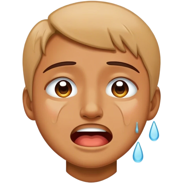 Crying but happy  emoji