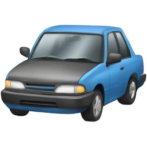 2 broken cars emoji