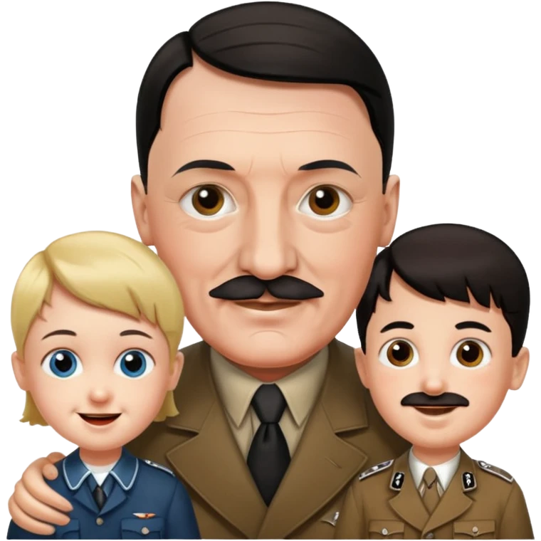 Hitler with the kids  emoji