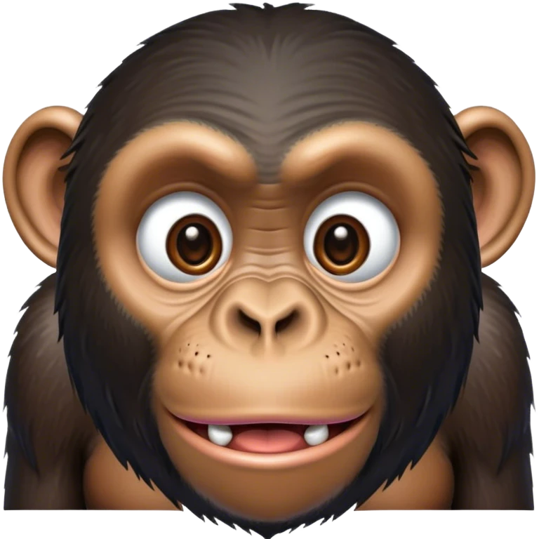 Shocked chimpanzee emoji