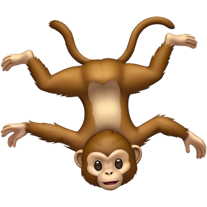 monkey doing a backflip emoji
