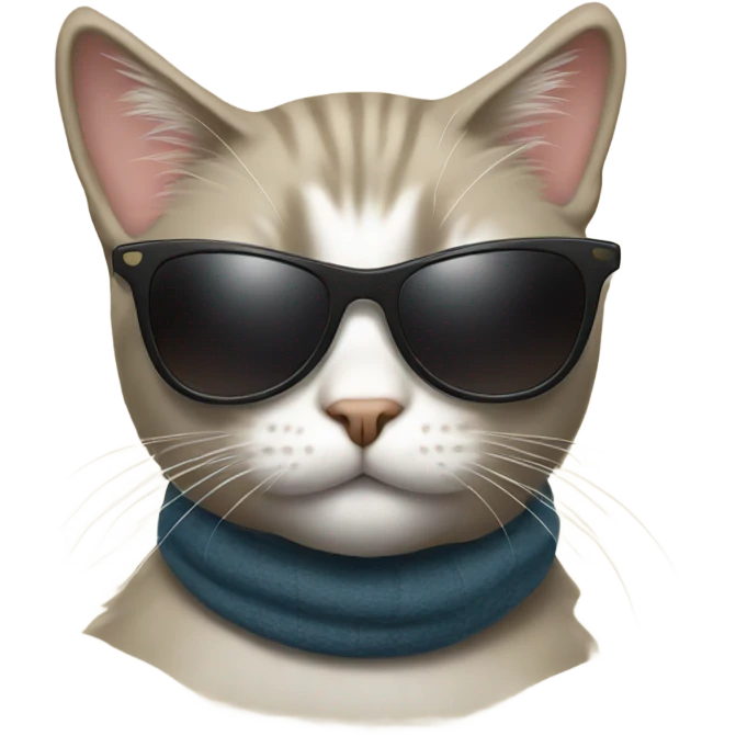 Cat with sunglasses emoji