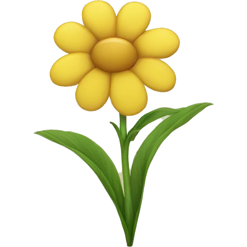Yellow flower emoji