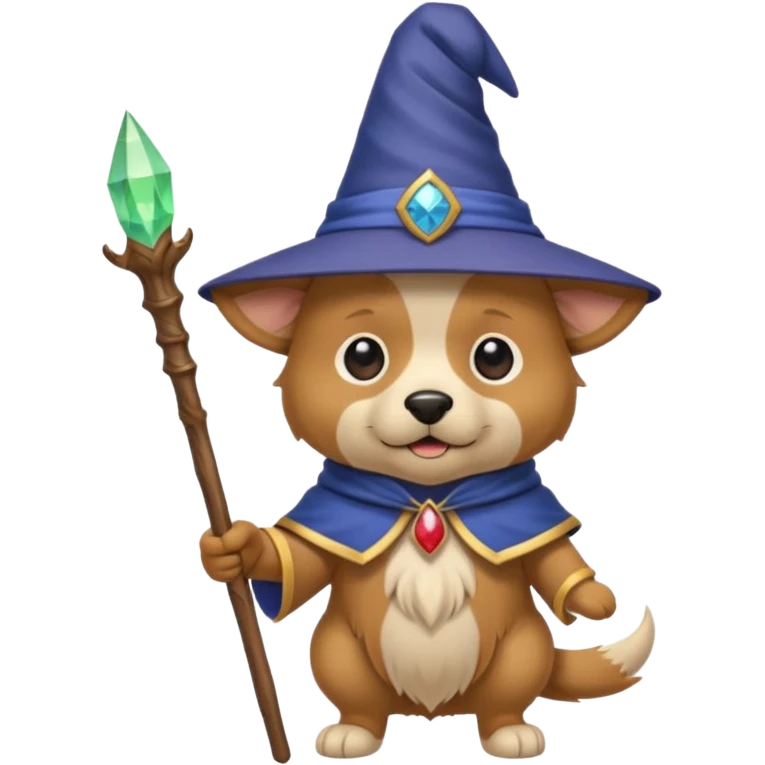 Dog wizard emoji