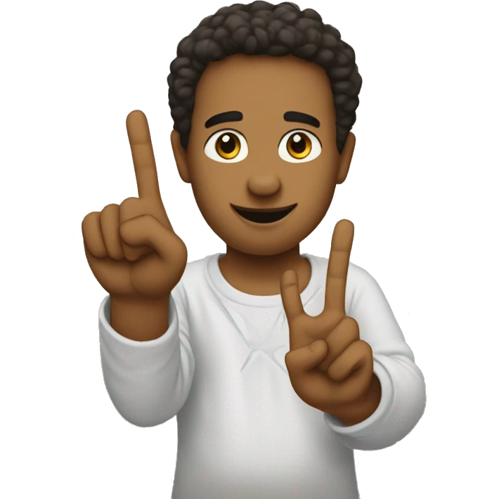 I need an emoji where it’s a peace sign but with bent fingers instead of straight fingers emoji