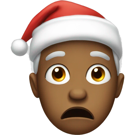 Christmas crying emoji