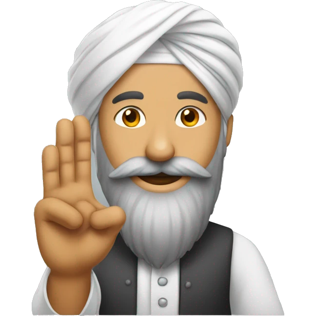 Sardar one hand up emoji