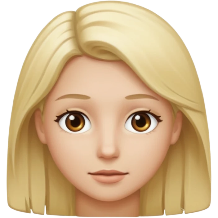 la persona con los ojos grises y el pelo rubio emoji