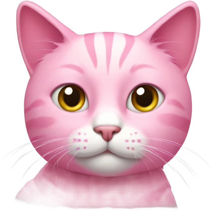 Pink cat emoji