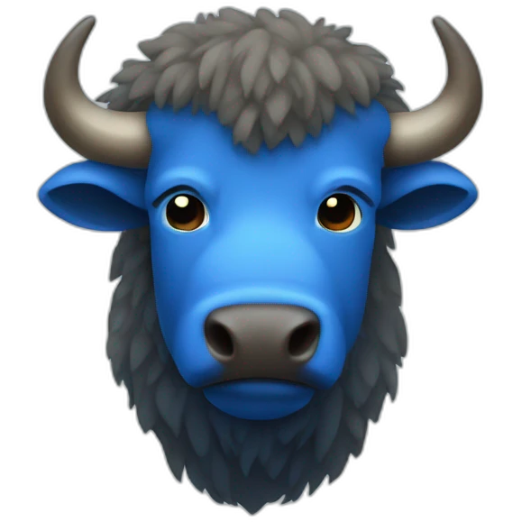 Blue Bison emoji
