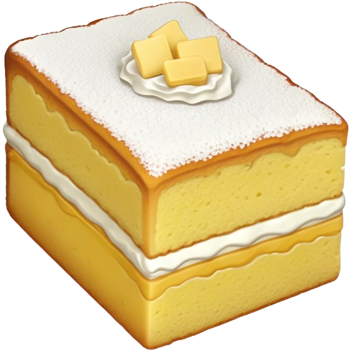 sweet slice of sponge cake emoji