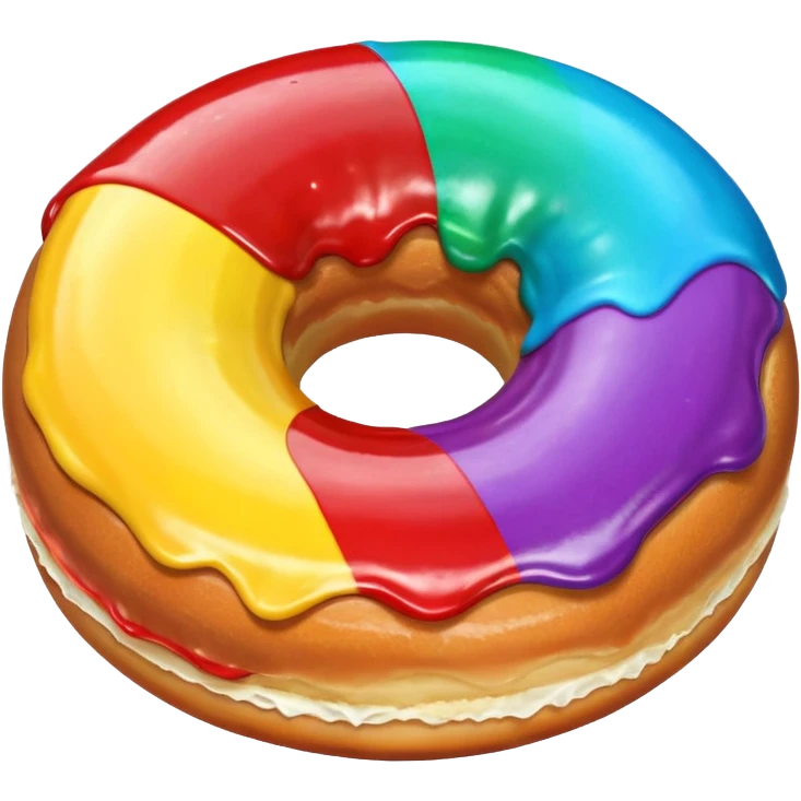 amazing rainbow donut emoji