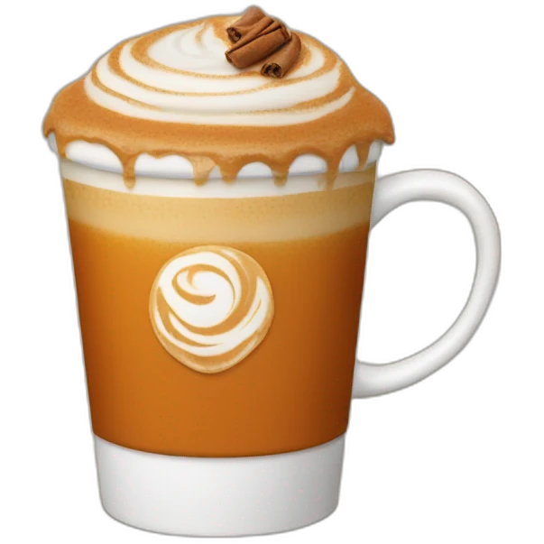 Pumpkin spice latte emoji
