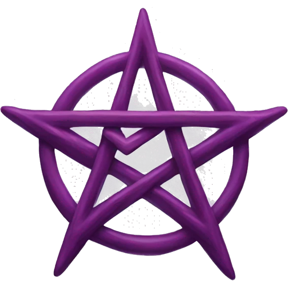 red purple pentagram emoji