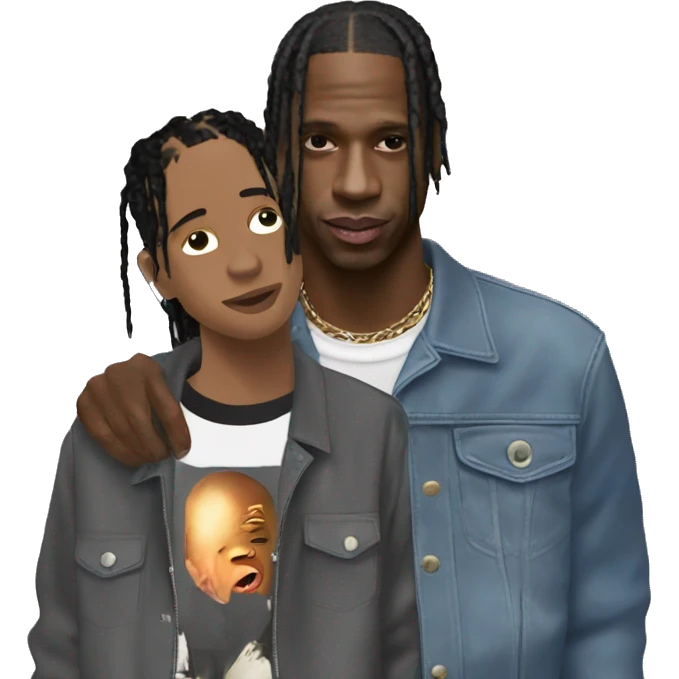 Travis Scott with fan emoji