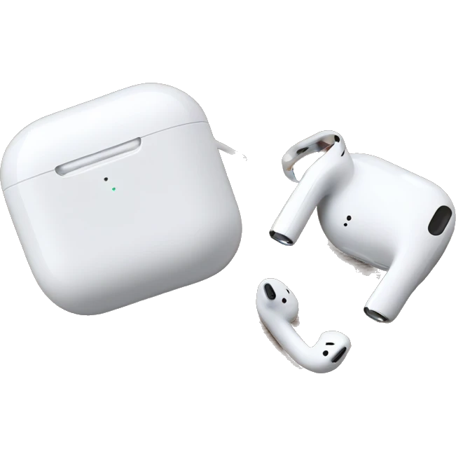 Apple AirPods Pro with two cow  emoji