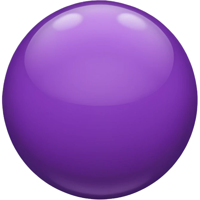 violet sphere emoji