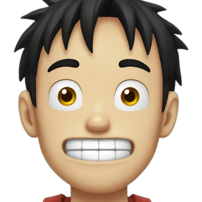 Luffy dumb emoji
