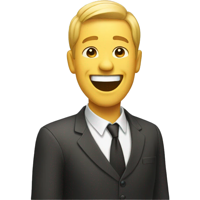 Man laughing  emoji
