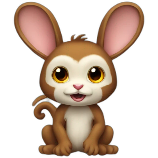 rabbit monkey emoji