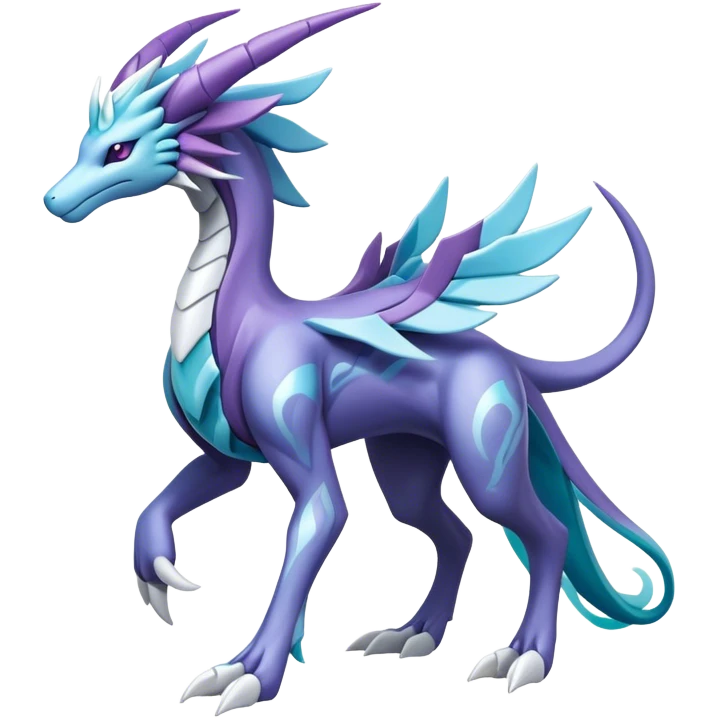 dialga-suicune-hybrid, full body emoji