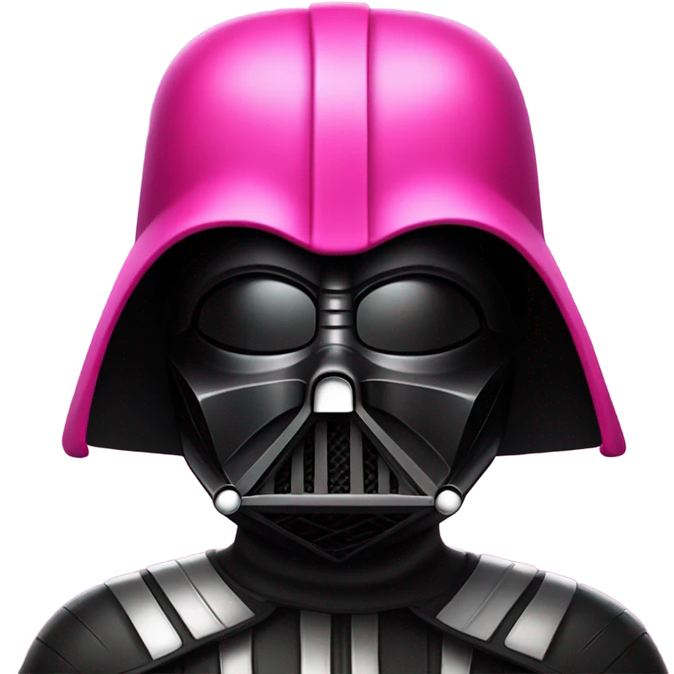 Darth Vader in pink emoji