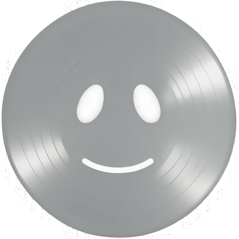 Light white vinyl record emoji