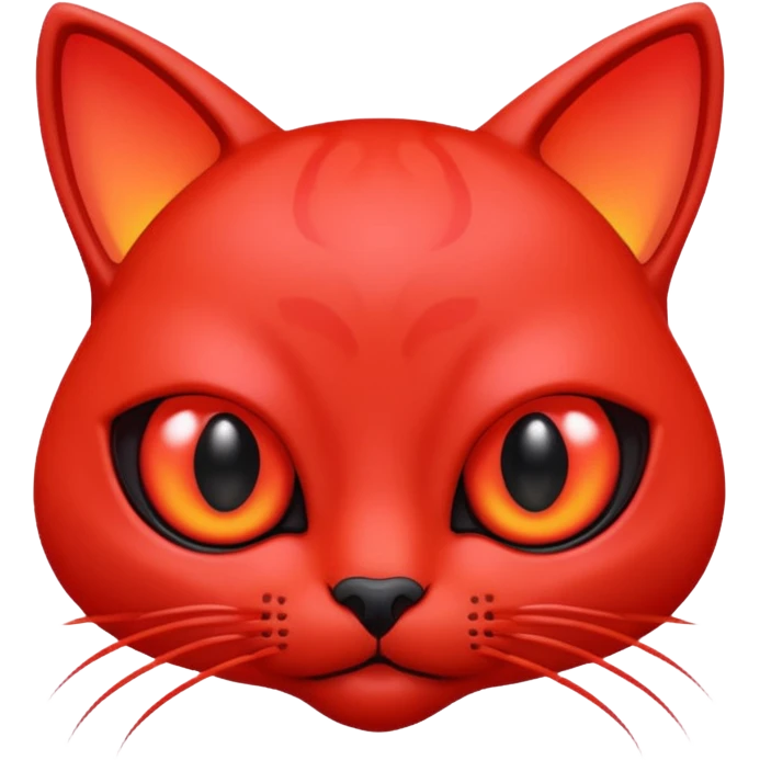 neon red alien cat emoji