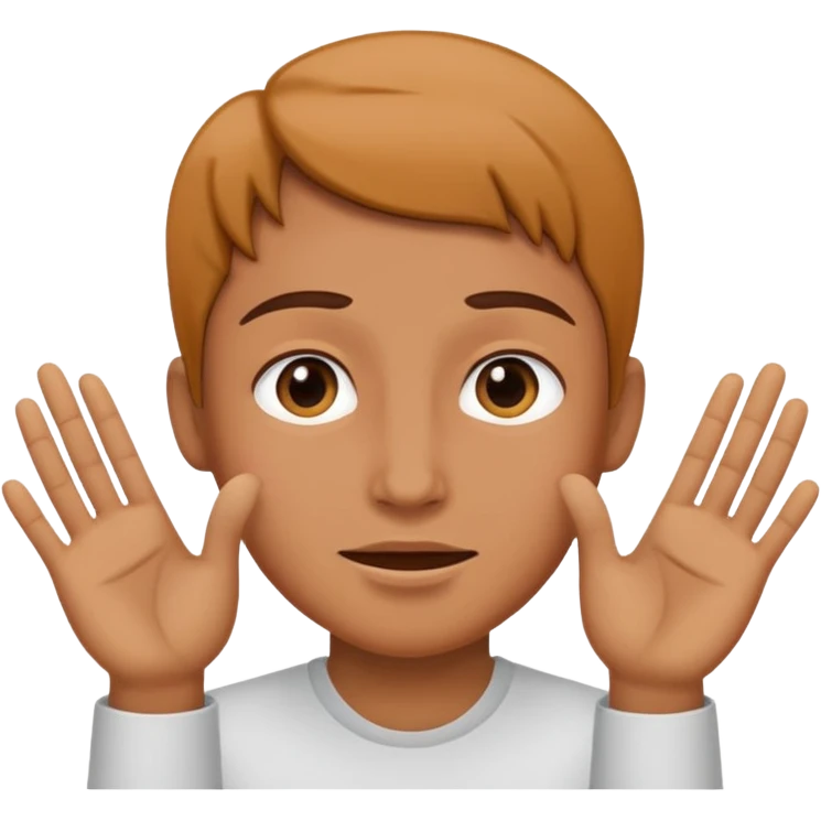 person saying noted, expressive, clear gesture emoji