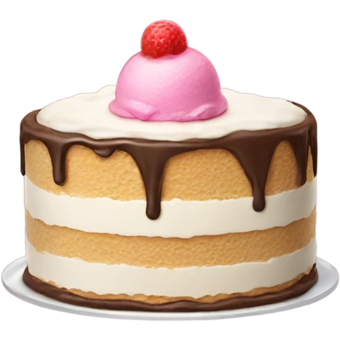 I said ice cream cake emoji
