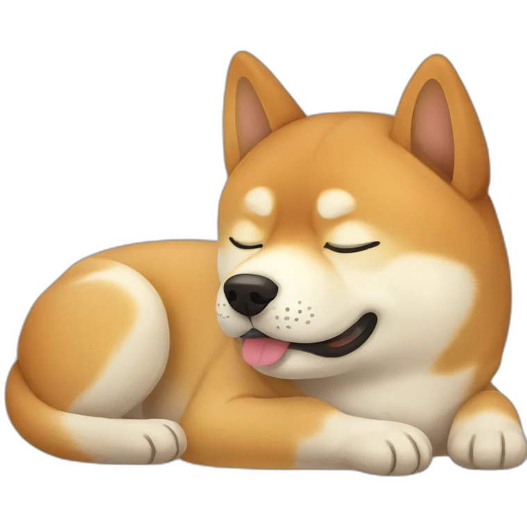 shiba inu sleepy emoji