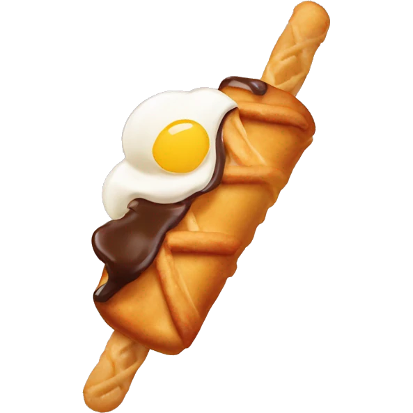 Filipino turon with icecream emoji