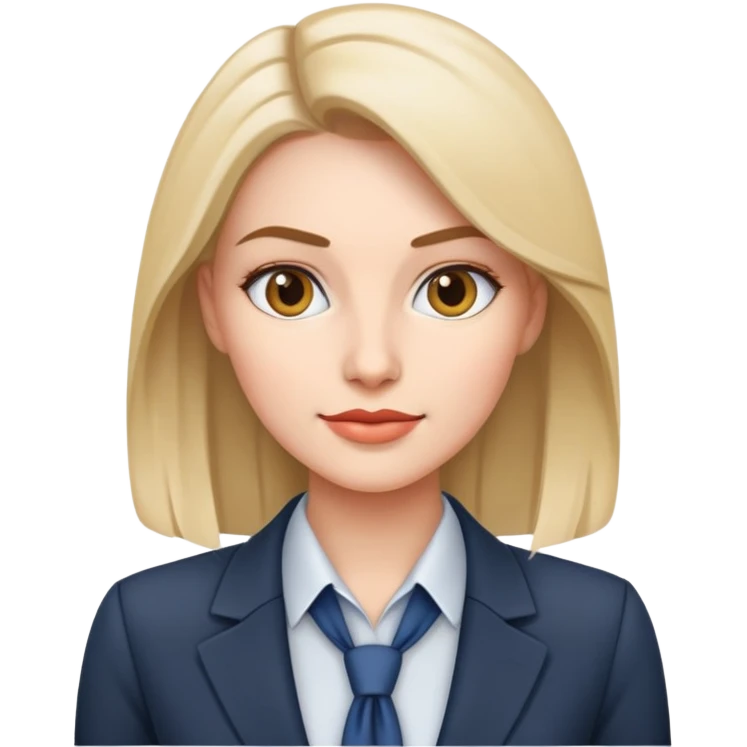 Put-together corporate woman emoji