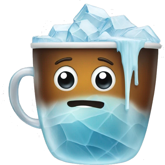 ice with coffe emoji