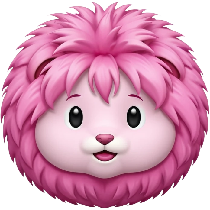 pink fur ball emoji