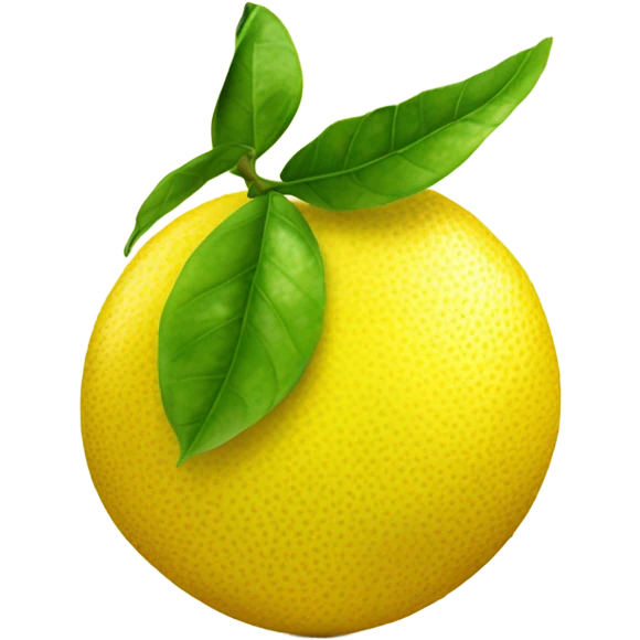 orange realistic lemon emoji