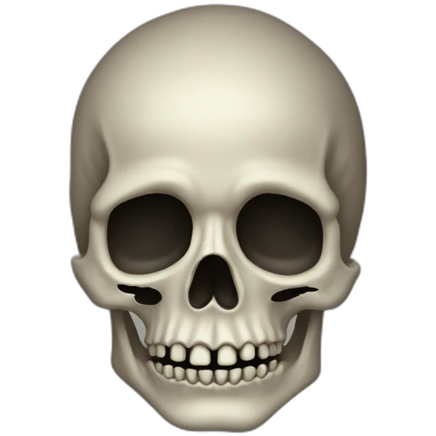 Tete de mort emoji