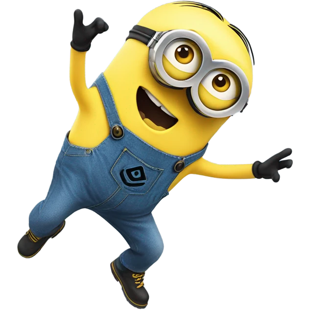 Back flipping minion  emoji