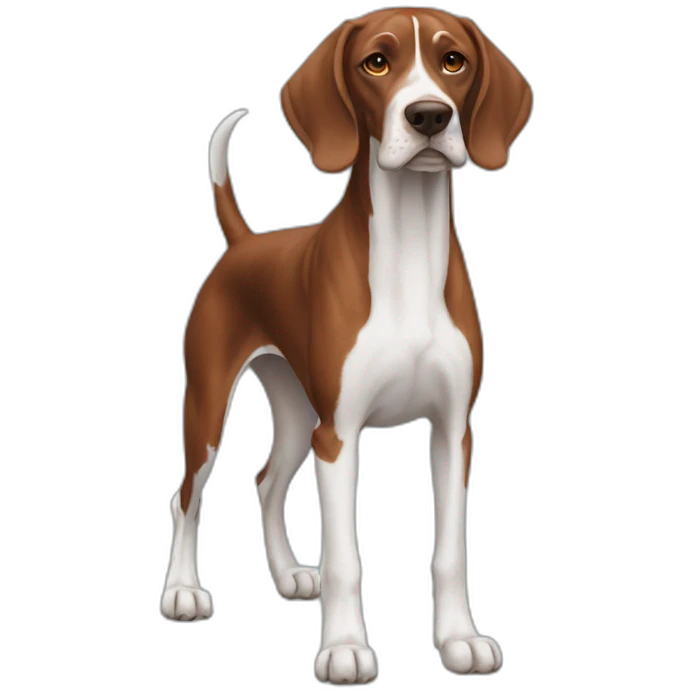 Portuguese Pointer full-body emoji