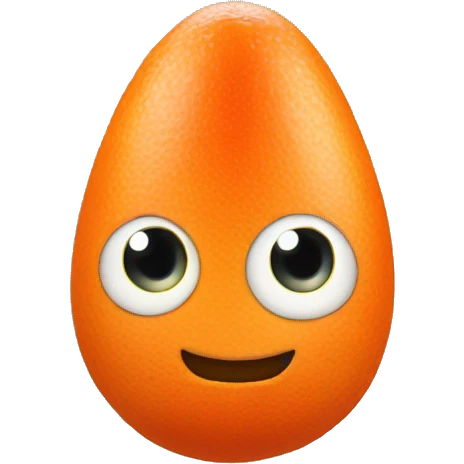 carot with egg as eyes emoji