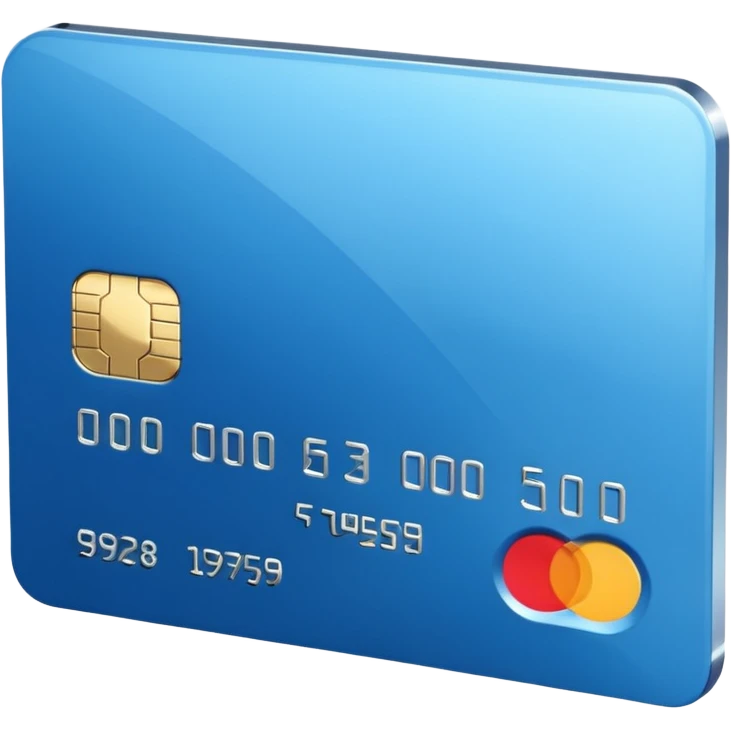 3D style credit card icon, no text emoji
