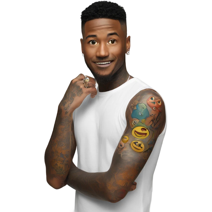 Add tattoo sleeves on arms and neck emoji