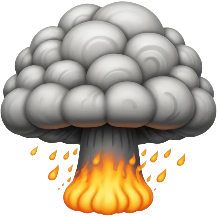 nuclear mushroom cloud emoji