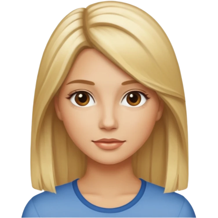 Tipos de rubio en mujer  con californianas  emoji