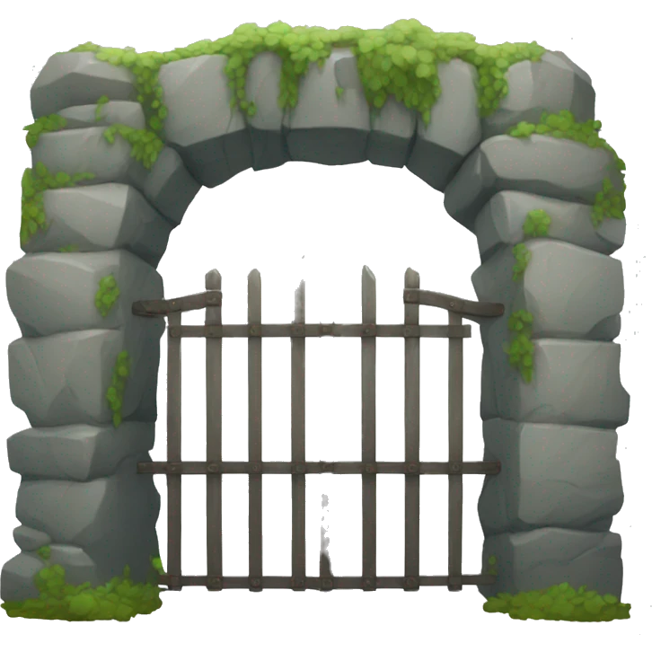 The stone gate emoji