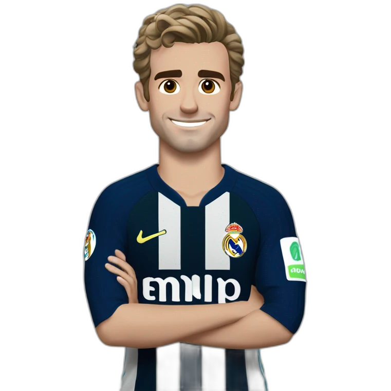 Griezmann portant le maillot du Real Madrid emoji