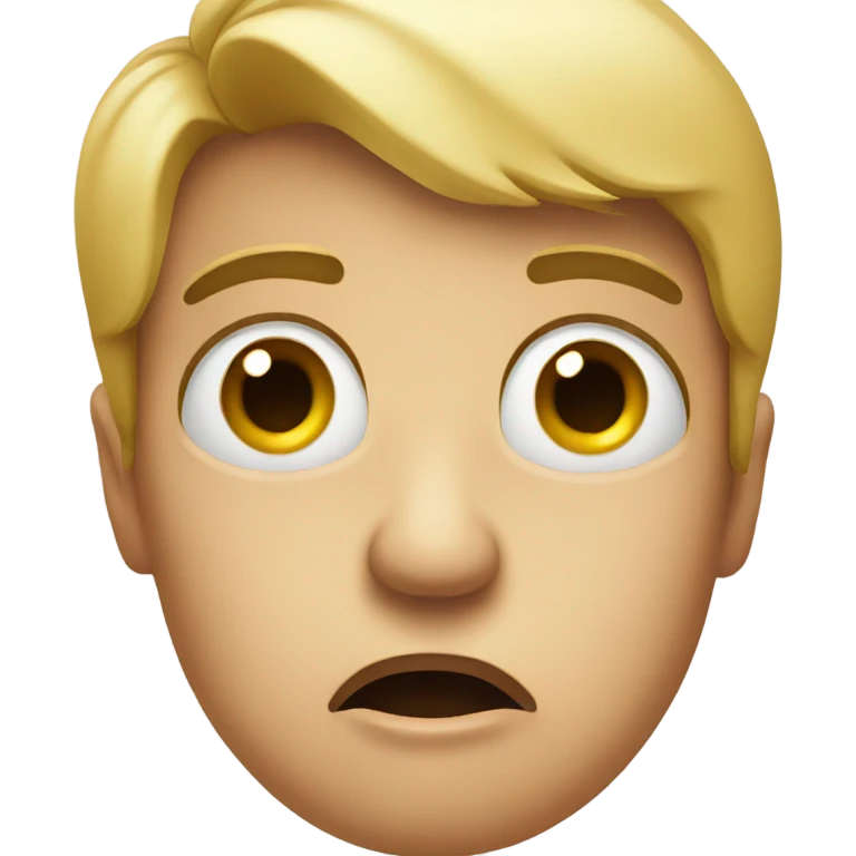 disgusted face with confusion  emoji
