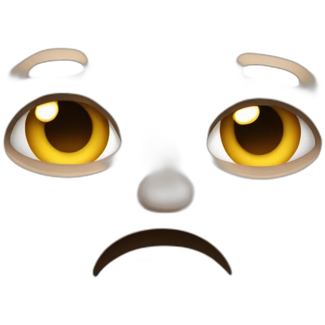 stare angry tired emoji