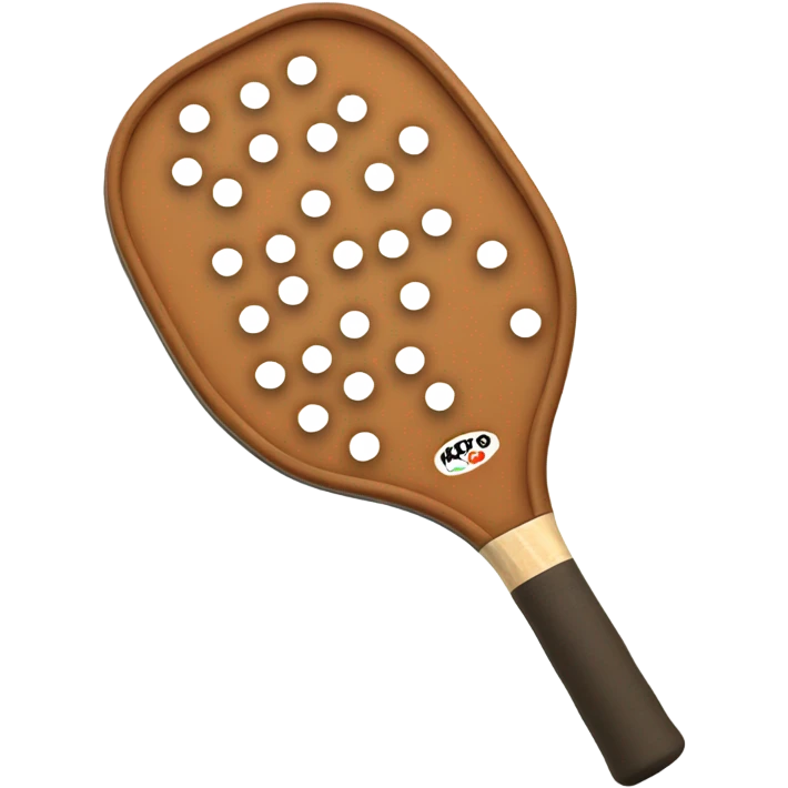Brown Pickleball paddle emoji