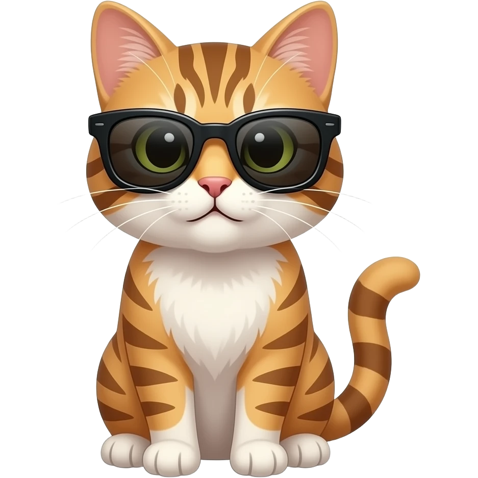 Cat wearing sunglasses emoji
